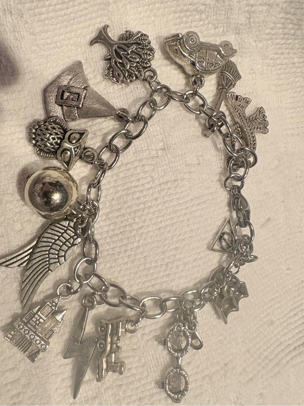 Silver Harry Potter Charm Bracelet